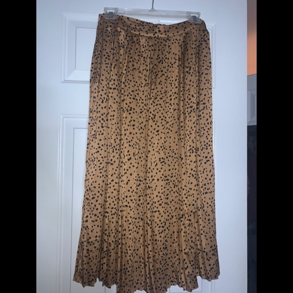 Cheetah midi skirt